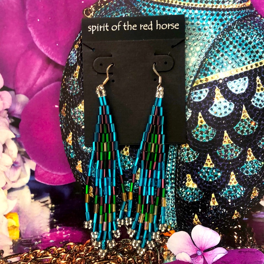 Spirit of the Red Horse earrings